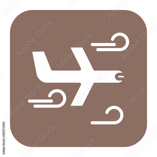Turbulence icon vector image. Can be used for Airline.