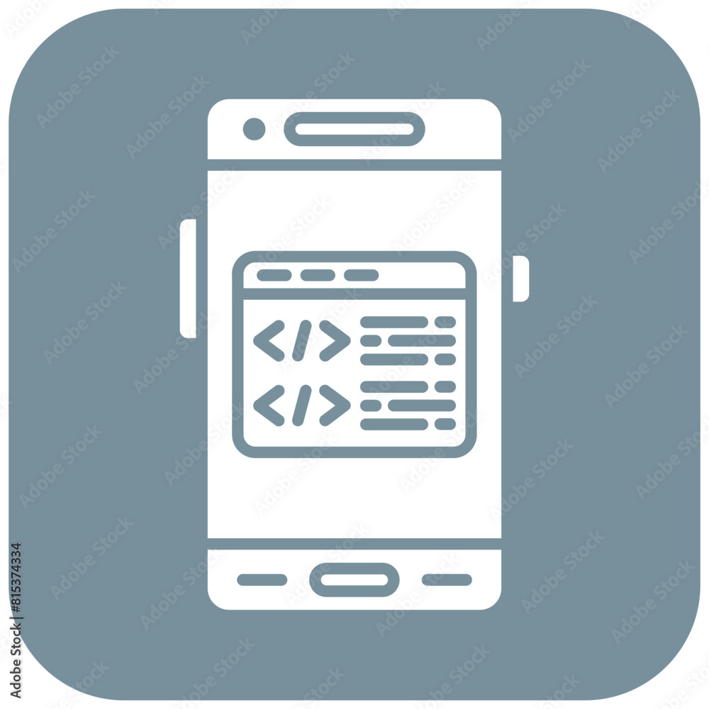 Programming icon vector image. Can be used for Mobile App Development.