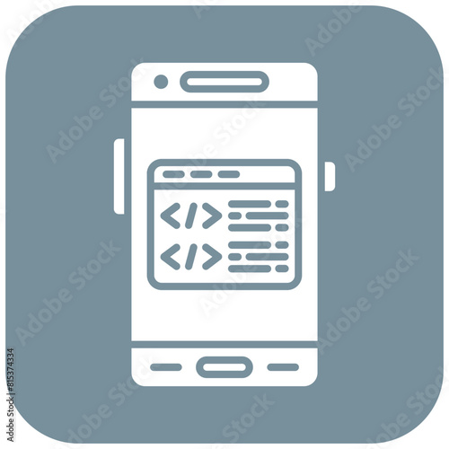 Programming icon vector image. Can be used for Mobile App Development.