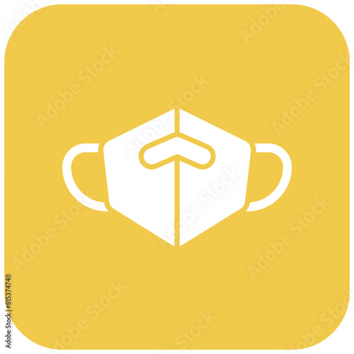 Masking icon vector image. Can be used for GDPR.