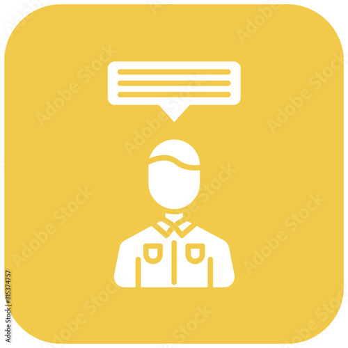 Representative icon vector image. Can be used for GDPR.