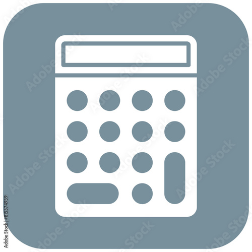 Calculator icon vector image. Can be used for Fintech.