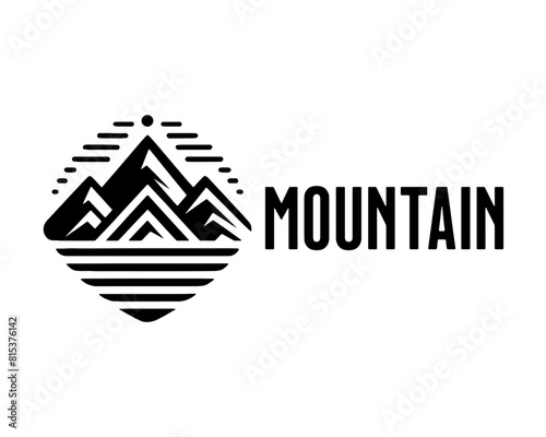 Mountain - Outdoor Adventure  Vector Art  Illustration and Graphic