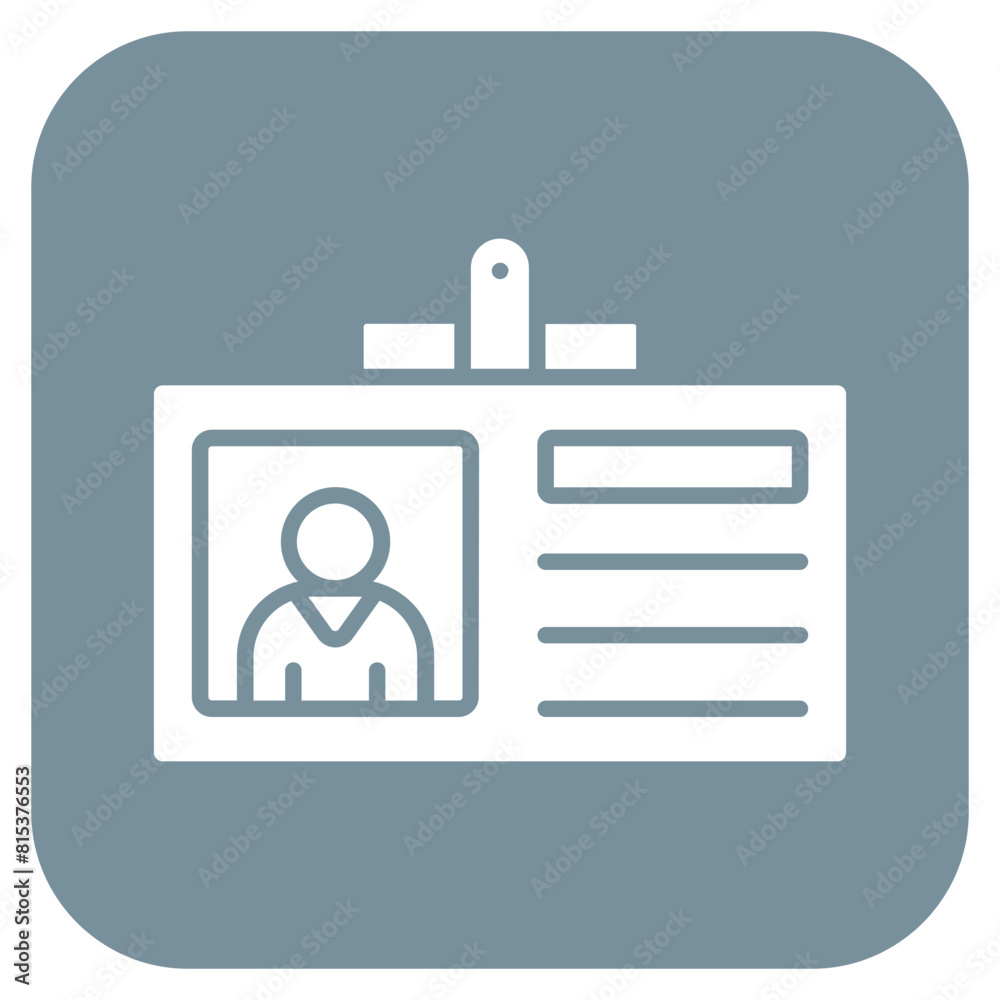 Employee Badge icon vector image. Can be used for Office. Employee Badge icon vector image. Can be used for Office.