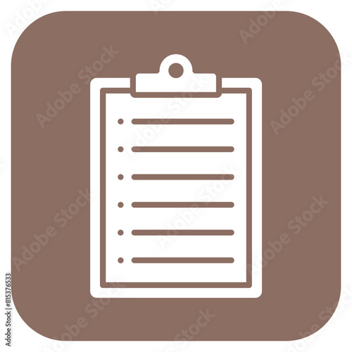 Clipboard icon vector image. Can be used for Office. © SAMDesigning