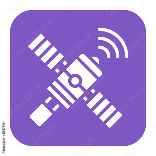 Space Station icon vector image. Can be used for Science Fiction.