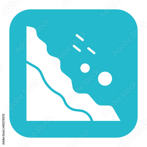 Snow Avalanche icon vector image. Can be used for Natural Disaster.
