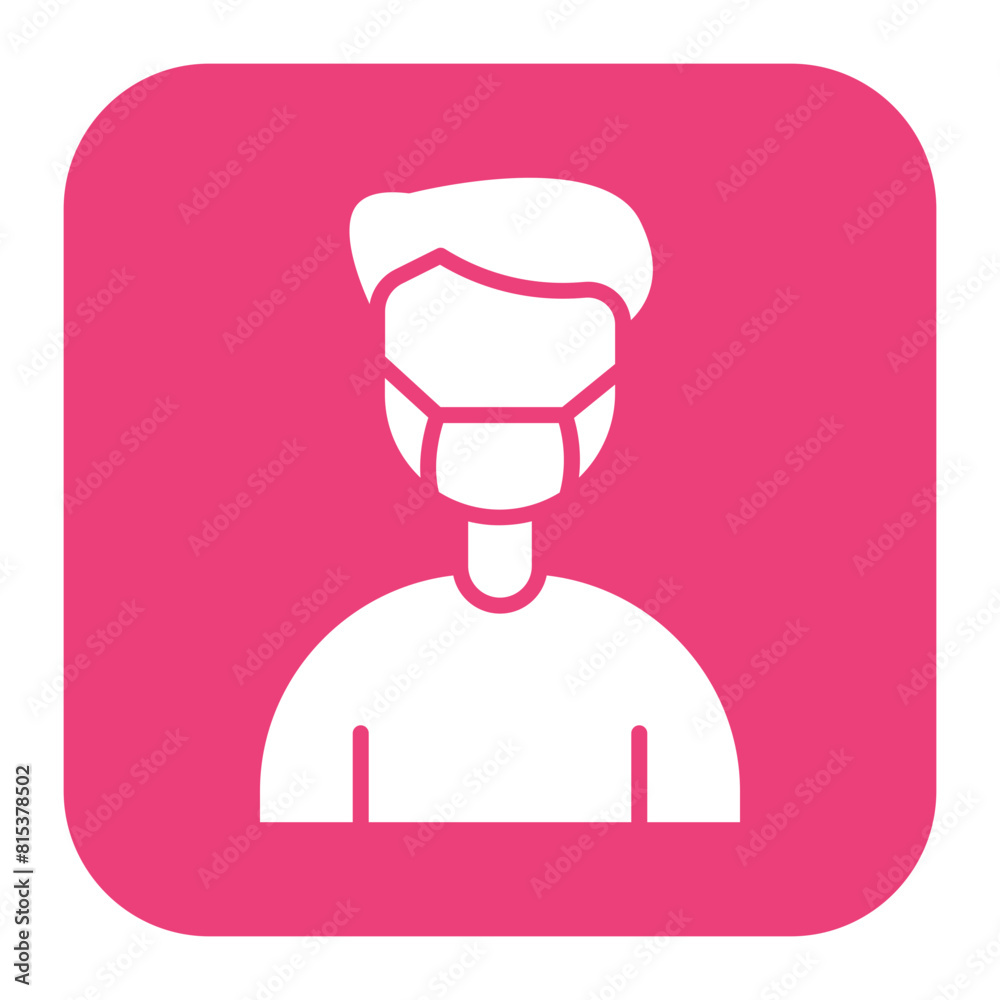 Man Face Mask icon vector image. Can be used for Natural Disaster. Man Face Mask icon vector image. Can be used for Natural Disaster.
