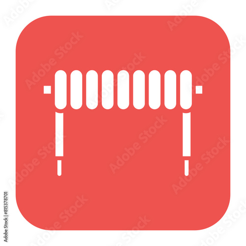 Inductor icon vector image. Can be used for Electric Circuits.