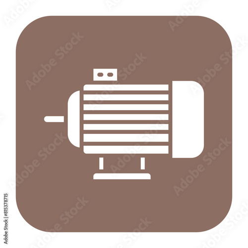 Motor icon vector image. Can be used for Electric Circuits.