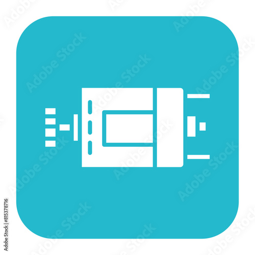 Dc Motor icon vector image. Can be used for Electric Circuits.
