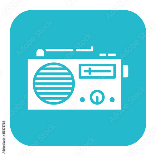 Radio icon vector image. Can be used for Electric Circuits.
