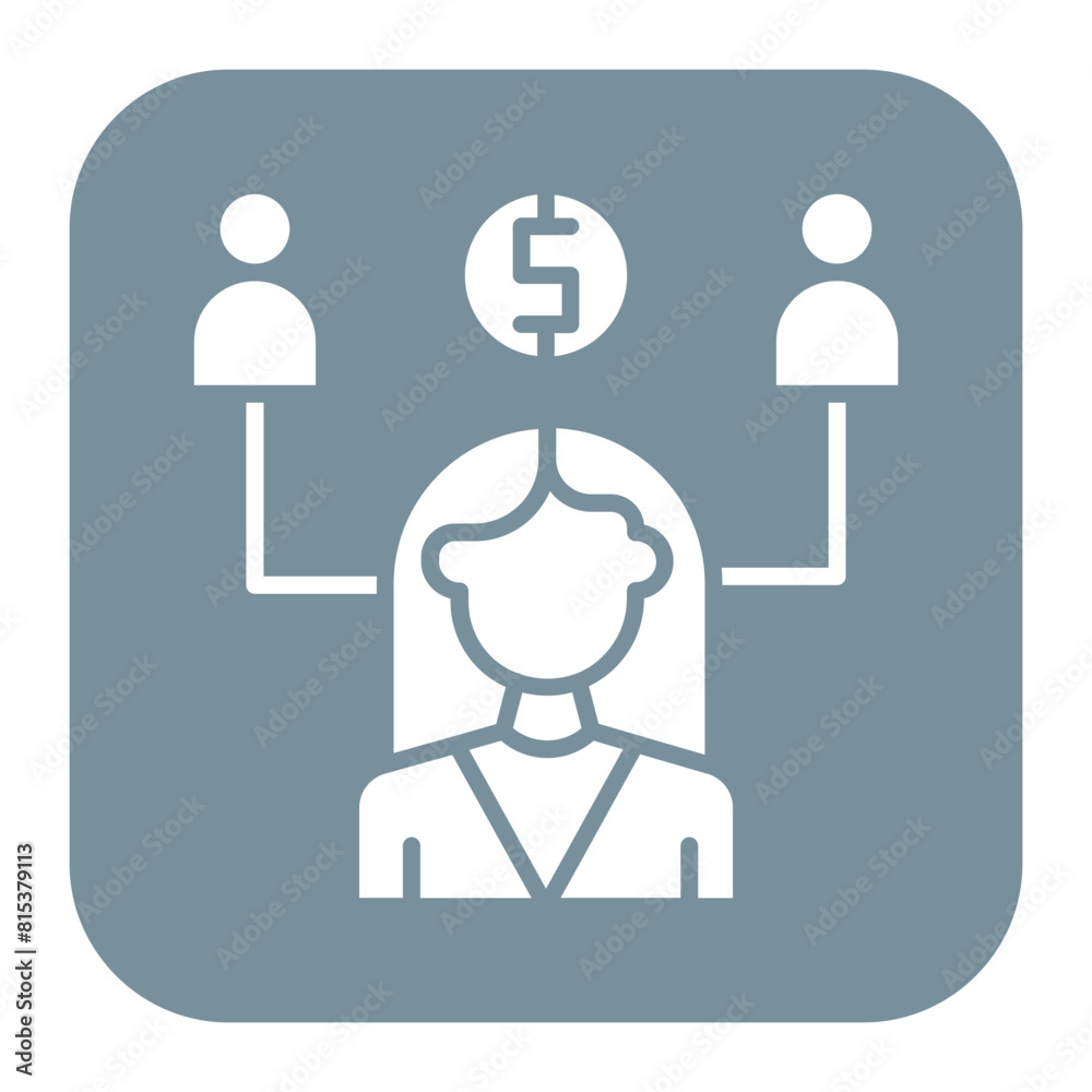 Financial Advisor icon vector image. Can be used for Women. Financial Advisor icon vector image. Can be used for Women.