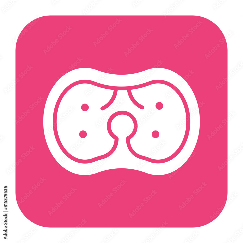 Larynx icon vector image. Can be used for Human Anatomy.