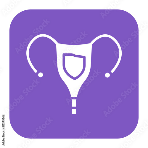 Ovaries icon vector image. Can be used for Human Anatomy.
