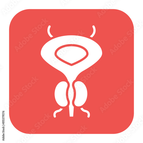 Prostate icon vector image. Can be used for Human Anatomy.