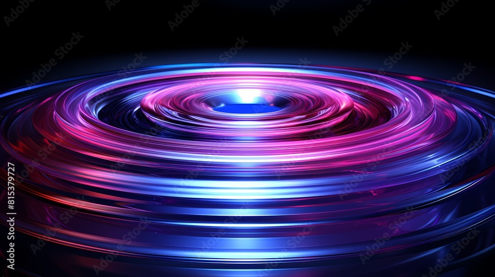Digital technology blue and purple rotating disk poster PPT background Digital technology blue and purple rotating disk poster PPT background