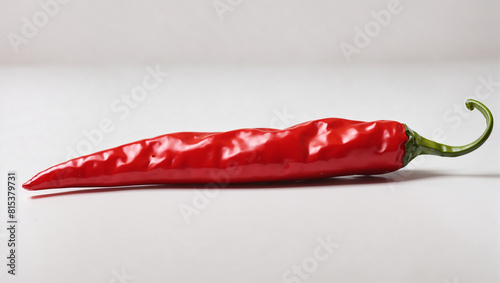 red chilli on a white background