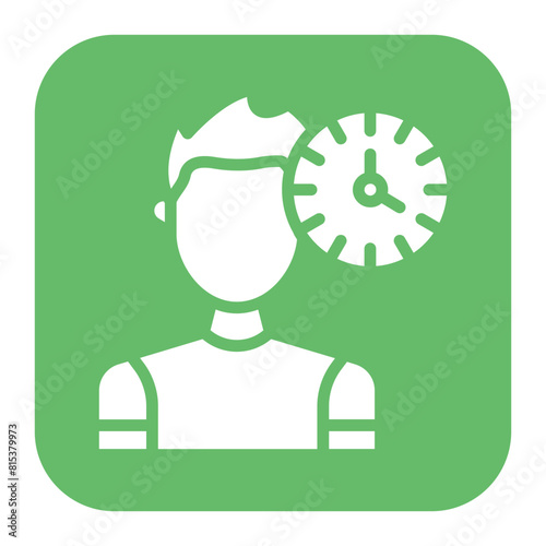 Patience icon vector image. Can be used for Personality Traits.