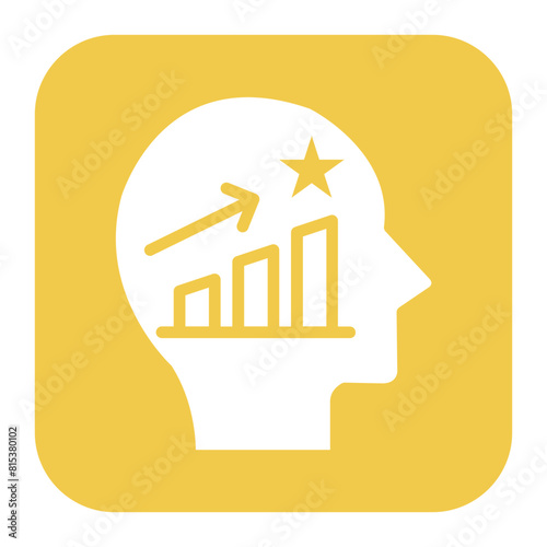 Self Motivation icon vector image. Can be used for Personality Traits.