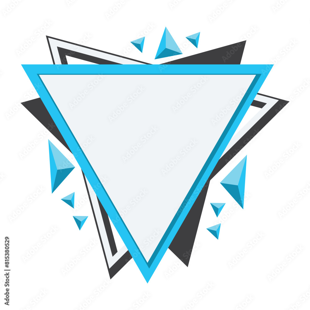 Modern Geometric Triangle Frame Modern Geometric Triangle Frame