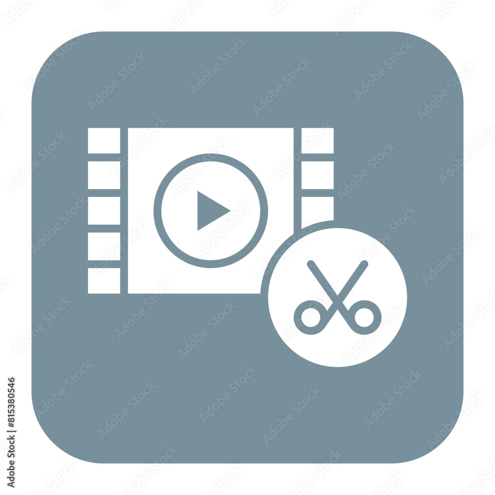 Video Editor icon vector image. Can be used for Journalism.
