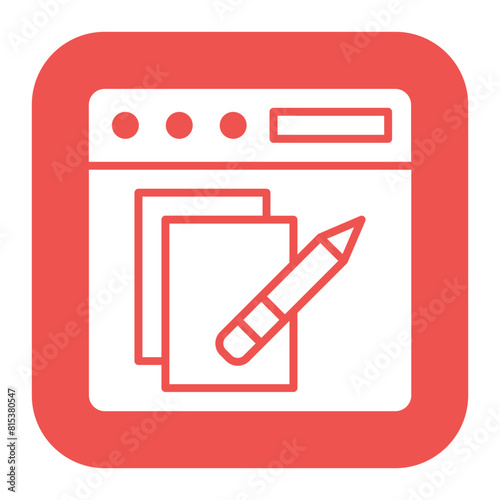 Copy Editor icon vector image. Can be used for Journalism.