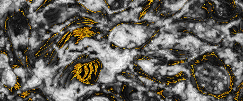 Obraz premium black, marble, gold, marble texture with lots of bold contrasting veining