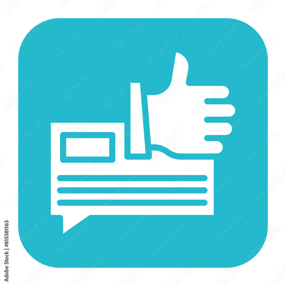 Feedback icon vector image. Can be used for Leadership.