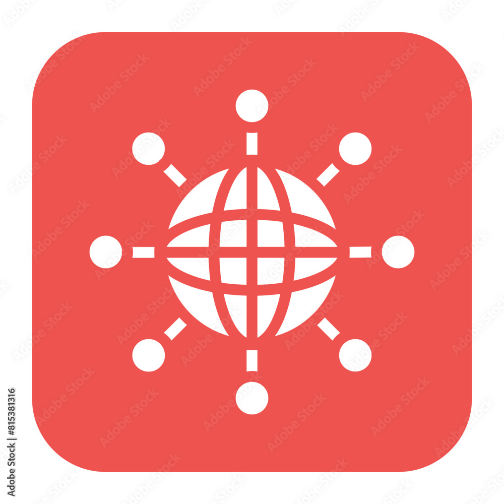 Network Expansion icon vector image. Can be used for Networking.