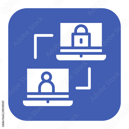 Network Access Control icon vector image. Can be used for Networking.