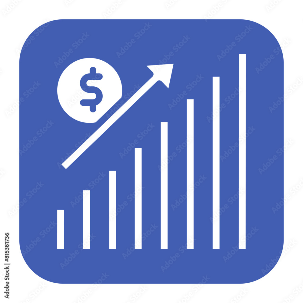 Sales Growth icon vector image. Can be used for Business Analytics. Sales Growth icon vector image. Can be used for Business Analytics.