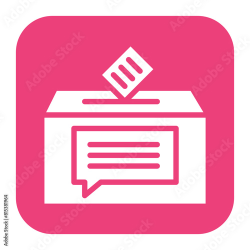 Suggestion Box icon vector image. Can be used for Contact Us. photo