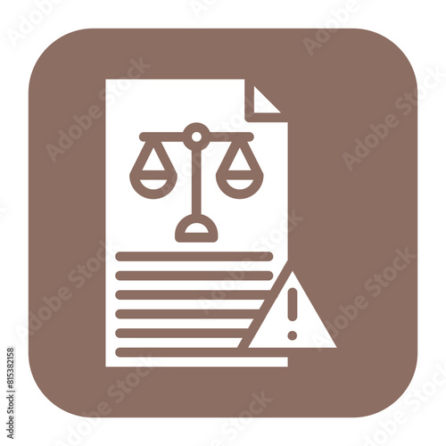 Legal Risk icon vector image. Can be used for Risk Management.