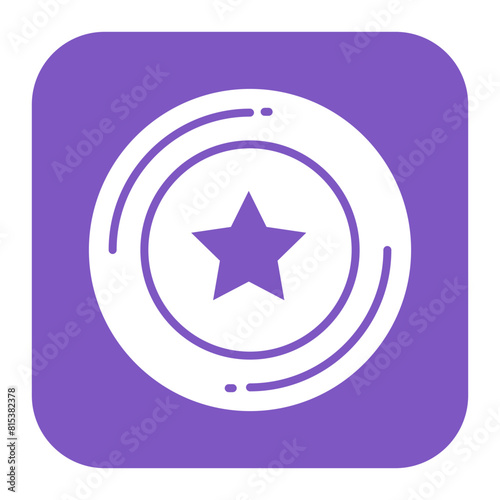 Frisbee icon vector image. Can be used for Fathers Day.