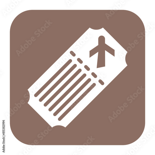 Airline Ticket icon vector image. Can be used for Hajj Pilgrimage.