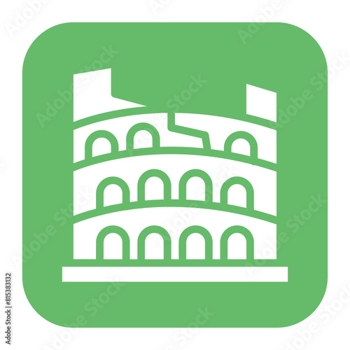 Colosseum icon vector image. Can be used for Italy.