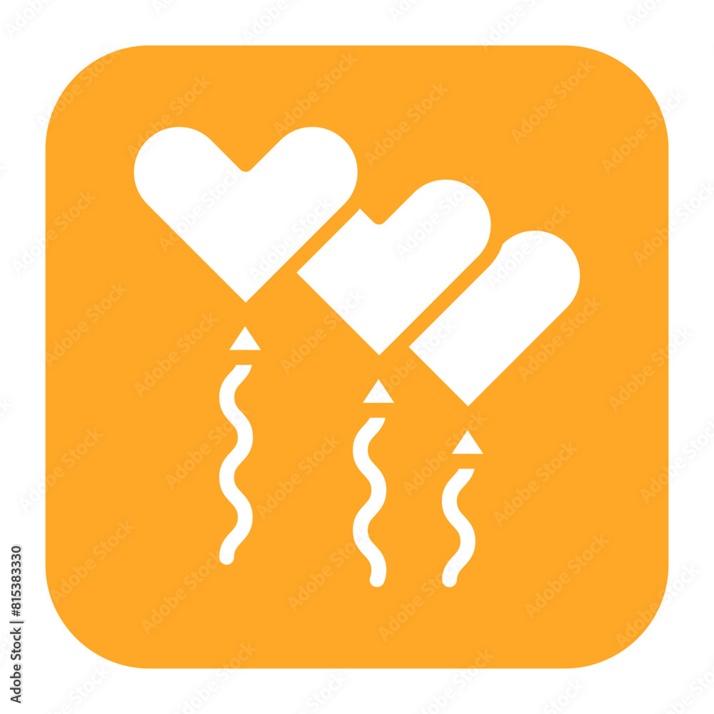 Heart Balloon icon vector image. Can be used for Festa Junina. Heart Balloon icon vector image. Can be used for Festa Junina.