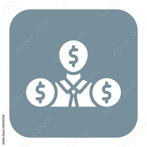 Corrupt Businessman icon vector image. Can be used for Corruption.