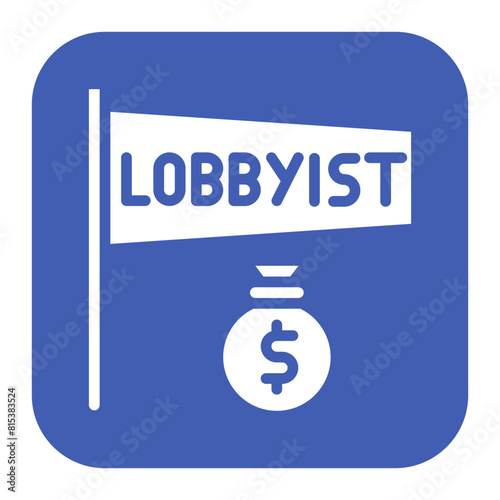 Sleazy Lobbyist icon vector image. Can be used for Corruption.