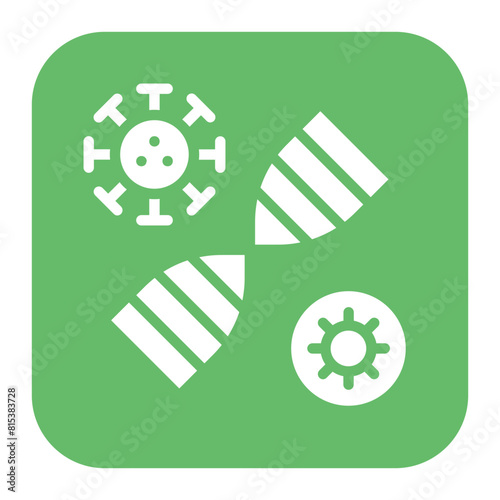 Viral Mutation icon vector image. Can be used for Infectious Diseases.