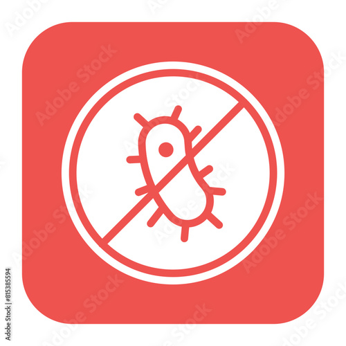 Antibacterial Fabric icon vector image. Can be used for Fabric Features.