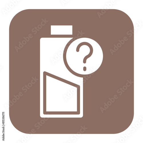 Battery Unknown icon vector image. Can be used for Battery and Power.