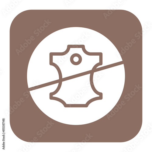 No Leather icon vector image. Can be used for Shoemaker.