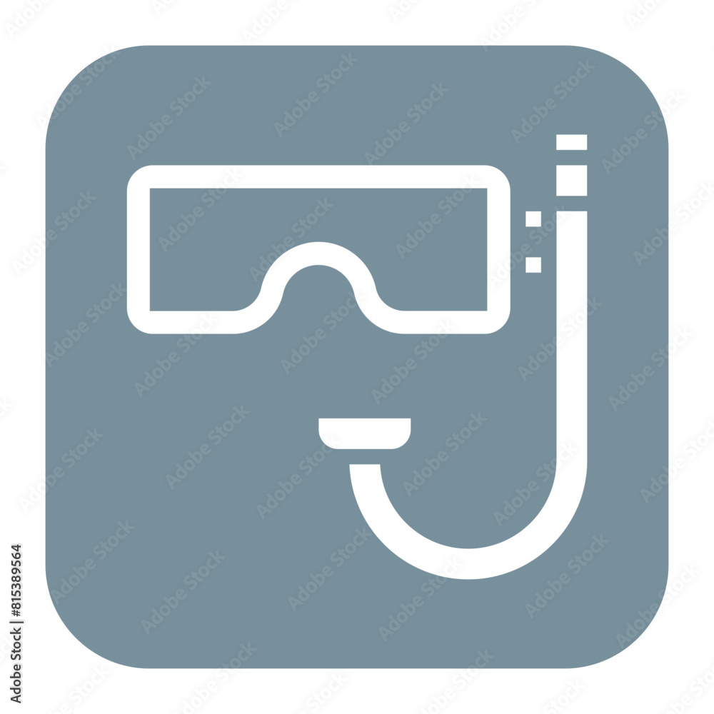 Diving Mask icon vector image. Can be used for Beach Resort. Diving Mask icon vector image. Can be used for Beach Resort.