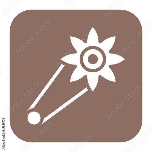 Brooch icon vector image. Can be used for Luxury.