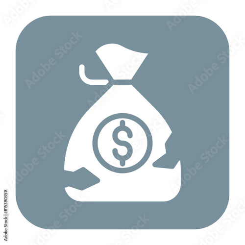 Broke icon vector image. Can be used for Casino.