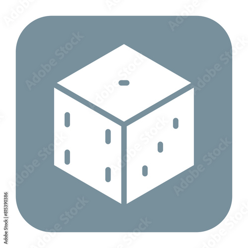 Dice icon vector image. Can be used for Casino.