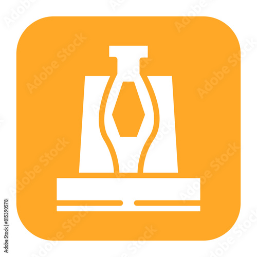 Blast Furnace icon vector image. Can be used for Mettalurgy.