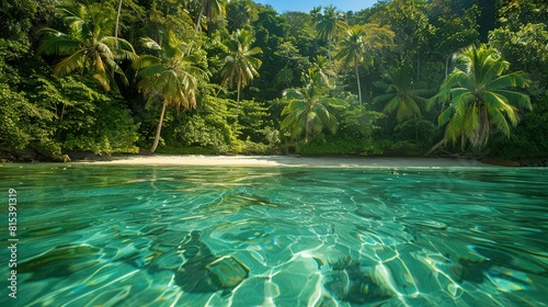 Discover a Tropical Beach Paradise with Clear Waters and Rich Nature